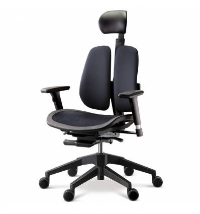 Кресло DUOREST Alpha A60H для руководителя, ортопедическое, цвет черный