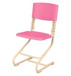 Кресло детское Растущий детский стул Дэми СУТ.01 (02) пластик розовый, ножки бежевые фото 1