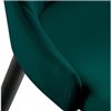 Kora green/black зеленый велюр, ножки черные фото 6