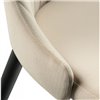 Kora beige/black бежевый велюр, ножки черные фото 6