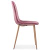 Capri pink/wood розовый велюр, ножки металл цвет дерево фото 3