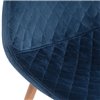 Capri dark blue/wood темно-синий велюр, ножки металл цвет дерево фото 9