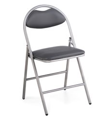 Офисный стул Gikat серый полимер/светлый мусс, белая экокожа, ножки серый фото 1