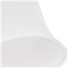 Tulip white/white, белый пластик, сиденье экокожа, механизм вращения фото 7