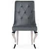 Viki dark grey/steel темно-серый велюр, ножки хром фото 4