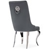 Viki dark grey/steel темно-серый велюр, ножки хром фото 5