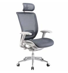 Кресло DUOREST Expert Spark (SR-01G) для руководителя, эргономичное, цвет серый