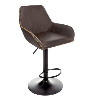 Car vintage brown коричневая экокожа, основание черное
