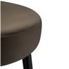 Plato 1 dark brown, темно-коричневый велюр, ножки черные фото 3