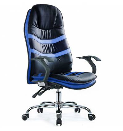 Кресло Smartbuy SB-A325 для руководителя, цвет черный/синий