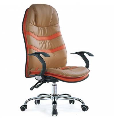 Кресло Smartbuy SB-A326 для руководителя, цвет бежевый/оранжевый