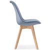 Bonuss blue/wood, голубой пластик, сиденье велюр, ножки дерево фото 3