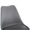 Bonuss dark gray, серый пластик, сиденье экокожа, ножки дерево фото 4