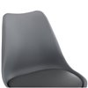 Bonuss dark gray/black, серый пластик, сиденье экокожа, ножки дерево фото 5