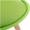 Bonuss green, зеленый пластик, сиденье экокожа, ножки дерево фото 7