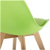 Bonuss green, зеленый пластик, сиденье экокожа, ножки дерево фото 8