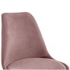 Bonuss light purple/wood, розовый пластик, сиденье велюр, ножки дерево фото 4