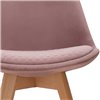 Bonuss light purple/wood, розовый пластик, сиденье велюр, ножки дерево фото 7