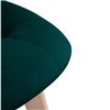 Filip green/wood, зеленый велюр, ножки дерево фото 7
