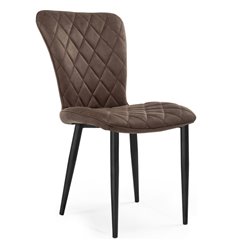 Офисный стул Helmut brown, коричневая экокожа, ножки черные фото 1