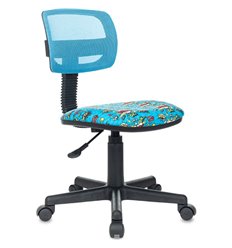 Офисное кресло Бюрократ CH-299/BOOM, сетка/ткань, голубой/мультиколор бум фото 1