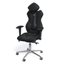 Кресло для руководителя Royal, экокожа, цвет черный, прошивка DESIGN фото 1