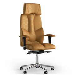 Кресло для руководителя Business, с подголовником, искусственная замша, цвет желтый фото 1
