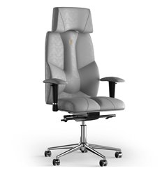 Кресло для руководителя Business, с подголовником, искусственная замша, цвет серый, фото 1