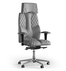 Кресло для руководителя Business, с подголовником, искусственная замша, цвет серый, прошивка DESIGN, фото 1