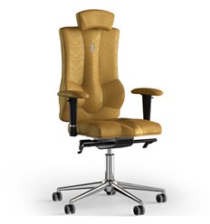 Офисное кресло Elegance, с подголовником, искусственная замша, цвет желтый фото 1