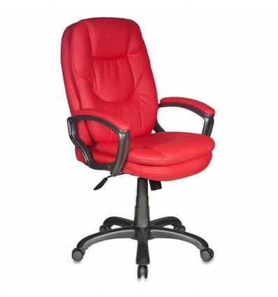 Кресло Бюрократ CH-868AXSN/RED для руководителя, цвет красный. Пластик темно-серый.