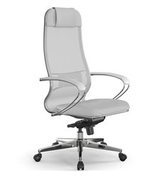 Кресло для руководителя Samurai Comfort S Infinity белый, сетчатая спинка, фото 1