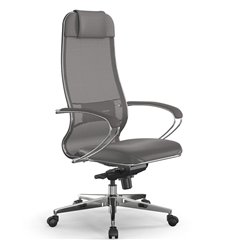 Кресло для руководителя Samurai Comfort S Infinity серый, сетчатая спинка, фото 1