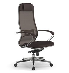 Кресло для руководителя Samurai Comfort S Infinity темно-коричневый, сетчатая спинка, фото 1