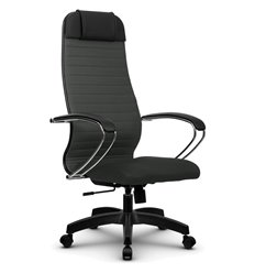 Кресло для руководителя Метта B 1b 21/К131 (Комплект 23) темно-серый, ткань, крестовина пластик фото 1