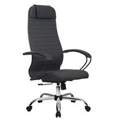 Офисное кресло Метта B 1b 27/К130 (Комплект 27) серый, ткань, крестовина хром фото 1
