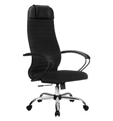 Офисное кресло Метта B 1b 27/К130 (Комплект 27) черный, ткань, крестовина хром фото 1