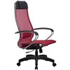 Кресло Метта Комплект 12 красный для руководителя, сетка фото 2