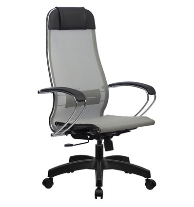 Кресло Метта Комплект 12 светло-серый для руководителя, сетка