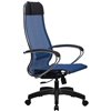 Кресло Метта Комплект 12 синий для руководителя, сетка фото 2