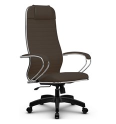 Кресло для руководителя Метта B 1m 17K1/K131 (Комплект 17) светло-коричневый, экокожа MPRU, крестовина пластик фото 1