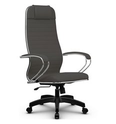 Кресло для руководителя Метта B 1m 17K1/K131 (Комплект 17) серый, экокожа MPRU, крестовина пластик фото 1