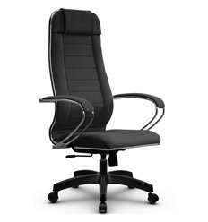 Кресло для руководителя Метта B 1m 32P/K127 (Комплект 29) Pilot темно-серый, ткань Bahama, крестовина пластик фото 1