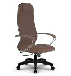 Кресло для руководителя Метта B 1m 6K1/K116 (Комплект 6) светло-коричневый, MPES, крестовина пластик фото 1