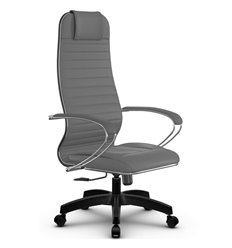 Кресло для руководителя Метта B 1m 6K1/K116 (Комплект 6) серый, MPES, крестовина пластик фото 1