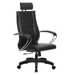 Кресло для руководителя Метта B 2b 34PF/K116 (Комплект 35) Pilot черный, MPES, крестовина пластик фото 1