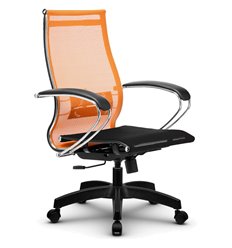 Офисное кресло Метта B 2m 9/К131 (Комплект 9) оранжевый, сетка, крестовина пластик фото 1