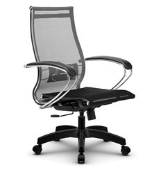 Кресло с сеткой Метта B 2m 9/К131 (Комплект 9) серый, сетка, крестовина пластик фото 1