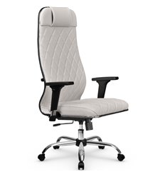Офисное кресло Метта L 1m 40M/2D белый, MPES, топ-ган, крестовина хром фото 1