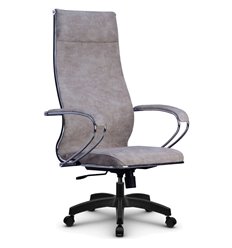 Офисное кресло Метта L 1m 42/K118 бежевый, велюр, топ-ган, крестовина пластик фото 1